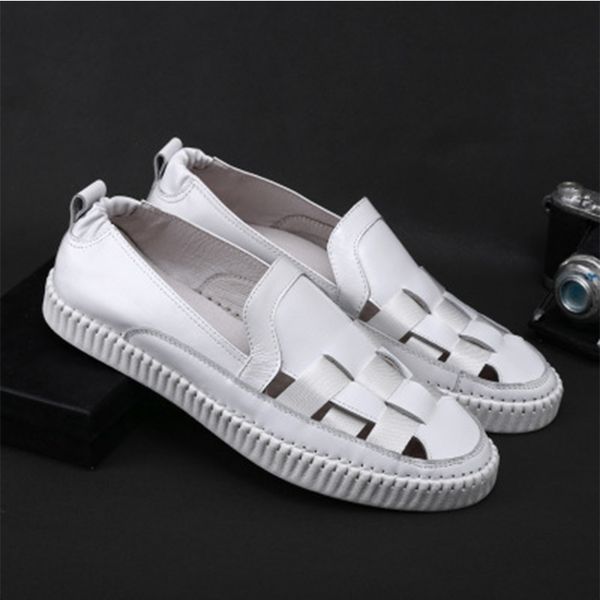 tuzblobo men sandals hollowed out hole sandy beach white men shoes genuine leather breathable casual shoes big size 38-44, Black
tuzblobo men sandals hollowed out hole sandy beach white men shoes genuine leather breathable casual shoes big size 38-44, Black
