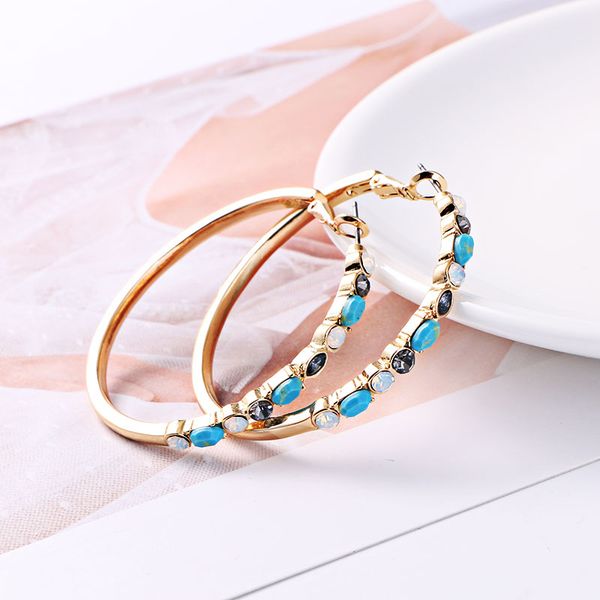 komi vintage turquoises circle earrings paved with zircon huggies statement hoop earrings for women girls party bijoux b20214, Golden;silver
komi vintage turquoises circle earrings paved with zircon huggies statement hoop earrings for women girls party bijoux b20214, Golden;silver