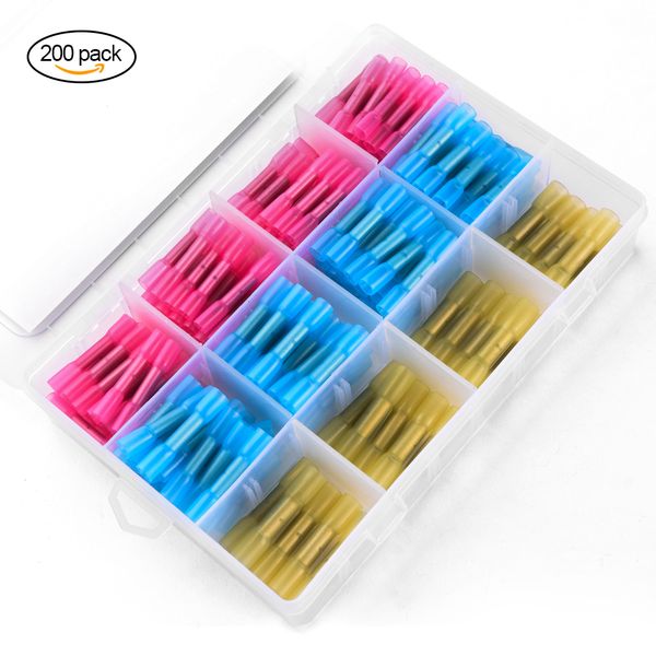 200pcs waterproof seal soldering sleeve 3 sizes insulated electrical wire cable crimp terminals connectors kit with box
200pcs waterproof seal soldering sleeve 3 sizes insulated electrical wire cable crimp terminals connectors kit with box