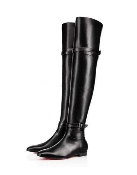 fashion women red bottom boots knee interior side zip boots for party dress winter luxury high shoes luxury party dress retro boots, Black
fashion women red bottom boots knee interior side zip boots for party dress winter luxury high shoes luxury party dress retro boots, Black