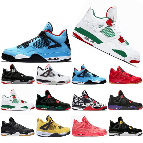 Wholesale New Bred Tattoo 4 IV 4s Men Basketball Shoes Travis Pizzeria Singles Day Black cat mens trainers designer Sports Sneakers US 7-13
Wholesale New Bred Tattoo 4 IV 4s Men Basketball Shoes Travis Pizzeria Singles Day Black cat mens trainers designer Sports Sneakers US 7-13