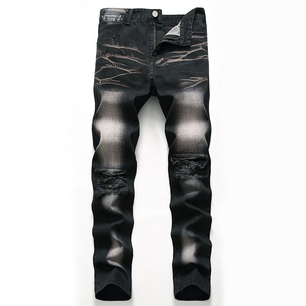 lguc.h classic ripped jeans for men vintage distressed jeans man black plus big large size straight mens denim trousers 40, Blue
lguc.h classic ripped jeans for men vintage distressed jeans man black plus big large size straight mens denim trousers 40, Blue