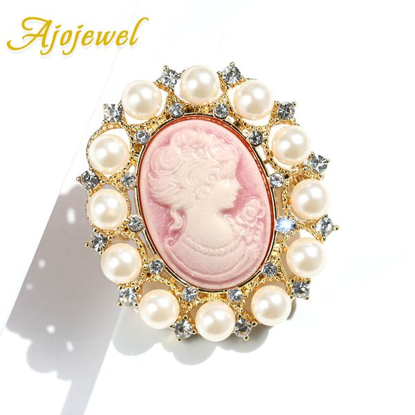 ajojewel luxury maiden lady cameo brooch with imitation pearls and rhinestone brooches for women brass jewelry supplies, Gray
ajojewel luxury maiden lady cameo brooch with imitation pearls and rhinestone brooches for women brass jewelry supplies, Gray