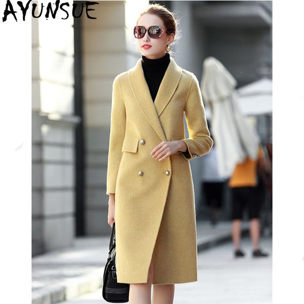 ayunsue real wool coat winter jacket women clothes 2019 alpaca double side woolen coat female korean jackets chaqueta mujer my, Black
ayunsue real wool coat winter jacket women clothes 2019 alpaca double side woolen coat female korean jackets chaqueta mujer my, Black