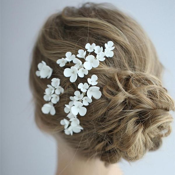 white flower floral headpiece silver porcelain hair comb pin fashion hairpin bride headdress wedding accessories bridal jewelry, Golden;white
white flower floral headpiece silver porcelain hair comb pin fashion hairpin bride headdress wedding accessories bridal jewelry, Golden;white