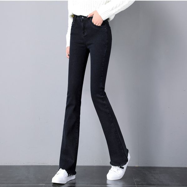 black flared trousers han edition cultivate one's morality to mention panty burrs bootleg jeans fashion girls flares, Blue
black flared trousers han edition cultivate one's morality to mention panty burrs bootleg jeans fashion girls flares, Blue