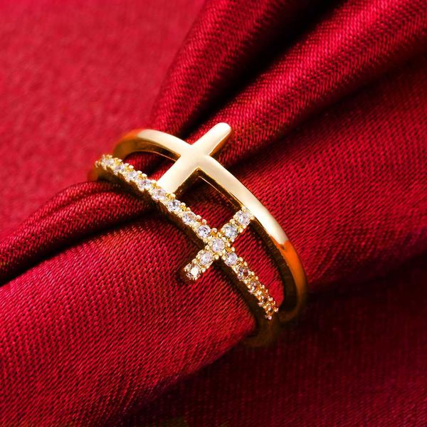 stainless steel filled jewelry gold color womens crystal cross rings big cubic zirconia adjustable rings for women girls men, Slivery;golden
stainless steel filled jewelry gold color womens crystal cross rings big cubic zirconia adjustable rings for women girls men, Slivery;golden