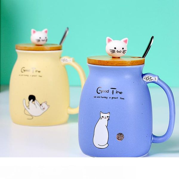 creative color cat heat-resistant mug cartoon with lid 450ml cup kitten coffee ceramic mugs children cup office drinkware gift
creative color cat heat-resistant mug cartoon with lid 450ml cup kitten coffee ceramic mugs children cup office drinkware gift