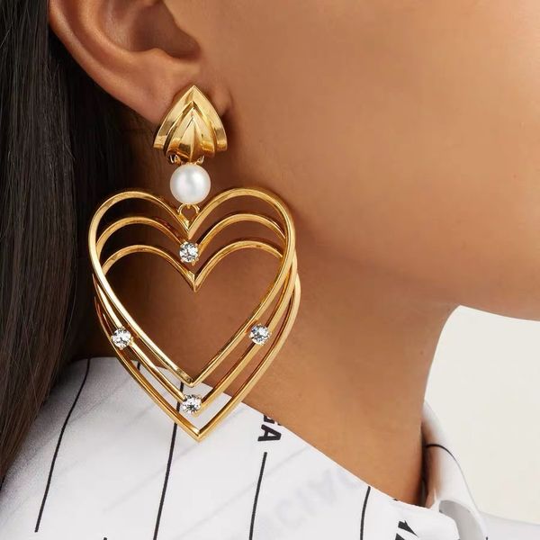 2colors new design alloy heart shaped dangle earrings for women fashion jewelry trendy maxi collection earrings accessories, Golden
2colors new design alloy heart shaped dangle earrings for women fashion jewelry trendy maxi collection earrings accessories, Golden