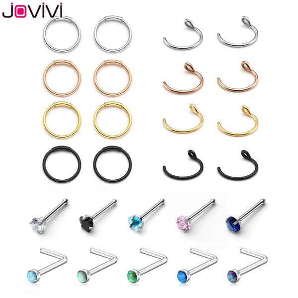 jovivi 26pcs 20g stainless steel opal crystal lip septum nose eyebrow studs rings tragus cartilage helix earrings body piercing, Slivery;golden
jovivi 26pcs 20g stainless steel opal crystal lip septum nose eyebrow studs rings tragus cartilage helix earrings body piercing, Slivery;golden