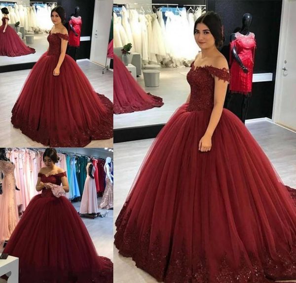 burgundy ball gown quinceanera dresses puffy appliqued off the shoulder sweet 16 girls prom party pageant gowns plus size custom made, Blue;red
burgundy ball gown quinceanera dresses puffy appliqued off the shoulder sweet 16 girls prom party pageant gowns plus size custom made, Blue;red