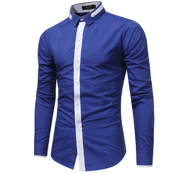 2018 New Men Shirt Spring Long Sleeve Turn -Down Brand Solid Dress Shirts Casual Man Shirts Regular Slim Fit Male Cotton Button
2018 New Men Shirt Spring Long Sleeve Turn -Down Brand Solid Dress Shirts Casual Man Shirts Regular Slim Fit Male Cotton Button
