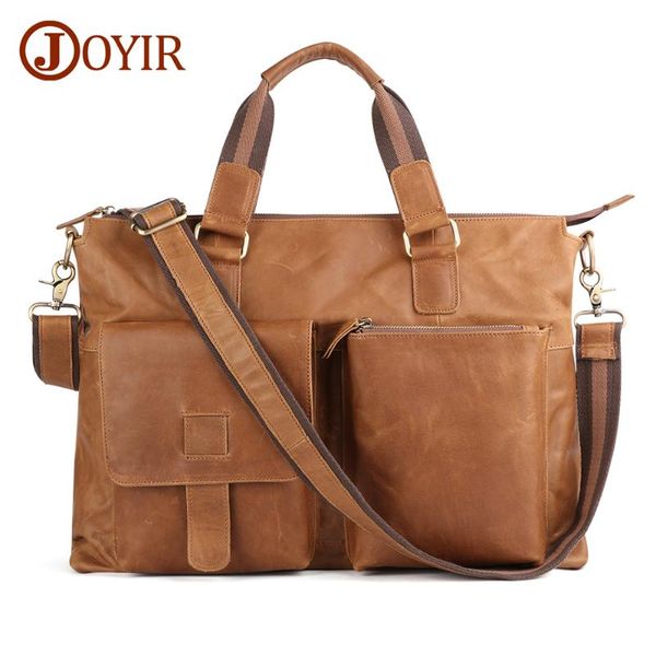joyir men's briefcases genuine leather office 17" lapshoulder bag messenger bag for men quality male handbags portafolio
joyir men's briefcases genuine leather office 17" lapshoulder bag messenger bag for men quality male handbags portafolio