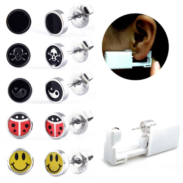 1pc disposable no pain safe sterile ear stud piercing gun ear plugs stud piercing tool kit build in steel earring star, Golden;silver
1pc disposable no pain safe sterile ear stud piercing gun ear plugs stud piercing tool kit build in steel earring star, Golden;silver