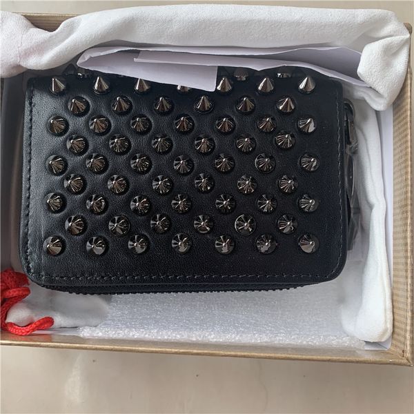 2020 fashion leather men's and women's wallets classic daily zipper short rivet zipper red shoes wallet trend joker leopard, Red;black
2020 fashion leather men's and women's wallets classic daily zipper short rivet zipper red shoes wallet trend joker leopard, Red;black