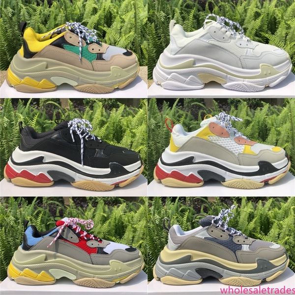 2019 triple s men shoes paris fashion platform women sneakers beige green yellow golden mesh leather male madame casual chaussure
2019 triple s men shoes paris fashion platform women sneakers beige green yellow golden mesh leather male madame casual chaussure