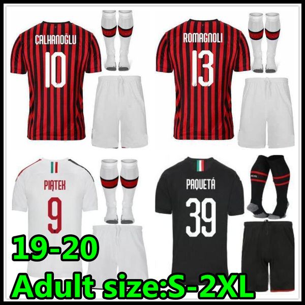 19 20 soccer jersey kits 2019 2020 piatek football shirt paqueta suso cutrone camisa de futebol romagnol maillot de foot milan kit, Black
19 20 soccer jersey kits 2019 2020 piatek football shirt paqueta suso cutrone camisa de futebol romagnol maillot de foot milan kit, Black