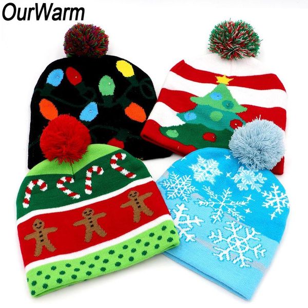 ourwarm christmas led light up hat beanie 4 style new year gifts festival party decoration christmas crochet hat
ourwarm christmas led light up hat beanie 4 style new year gifts festival party decoration christmas crochet hat