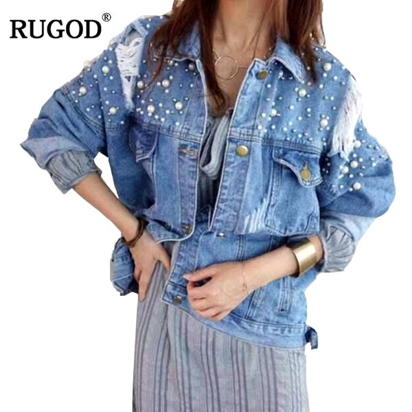 rugod 2019 elegant beading ripped hole cowboy jeans jacket women long sleeve bomber jackets casual spring denim jackets befree, Black;brown
rugod 2019 elegant beading ripped hole cowboy jeans jacket women long sleeve bomber jackets casual spring denim jackets befree, Black;brown