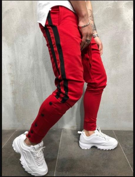 hip hop mens designer pants casual street style striped buttons pencil harem pants mens fashion casual sportswear, Black
hip hop mens designer pants casual street style striped buttons pencil harem pants mens fashion casual sportswear, Black