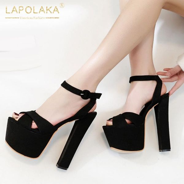 lapolaka new design 2020 square high heels summer sandals woman shoes platform buckle strap black white shoes women sandals
lapolaka new design 2020 square high heels summer sandals woman shoes platform buckle strap black white shoes women sandals