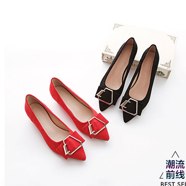 pointed toe metal buckle slip on shoes woman shallow casual flats solid suede leather brief loafers comfy femme korean moccasins, Black
pointed toe metal buckle slip on shoes woman shallow casual flats solid suede leather brief loafers comfy femme korean moccasins, Black