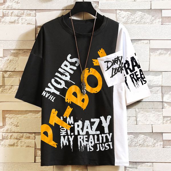 men's t-shirt style luxury designer adds super french round neck short sleeve t-shirt trendy men's short sleeve, White;black
men's t-shirt style luxury designer adds super french round neck short sleeve t-shirt trendy men's short sleeve, White;black