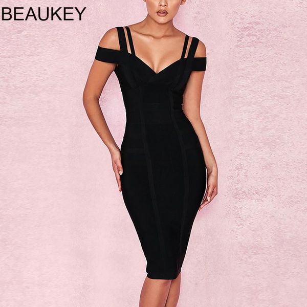 beaukey 2020 new arrival wholesale black double strap v neck knee length bodycon bandage dress party club off shoulder dress, Black;gray
beaukey 2020 new arrival wholesale black double strap v neck knee length bodycon bandage dress party club off shoulder dress, Black;gray