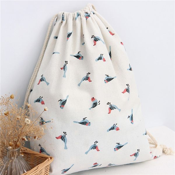 sparrow print women drawstring bag backpack canvas/ cotton backpack bag travel pouch shopping travel bag#h15
sparrow print women drawstring bag backpack canvas/ cotton backpack bag travel pouch shopping travel bag#h15