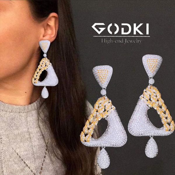 godki olive leaf statement dangle earring for women wedding cubic zirconia dubai bridal earring jewelry accessories2020, Silver
godki olive leaf statement dangle earring for women wedding cubic zirconia dubai bridal earring jewelry accessories2020, Silver