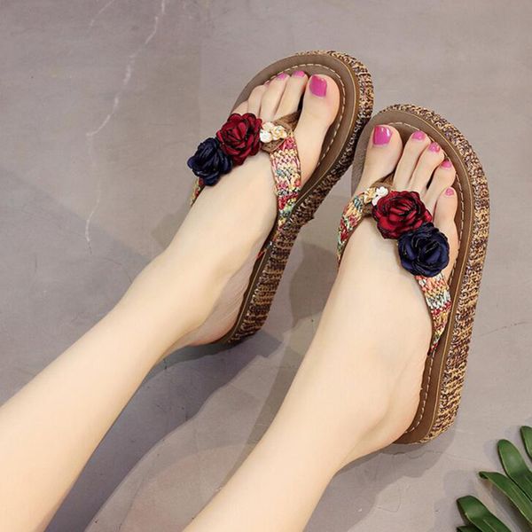women 2019 new bohemia slippers fashion causal slide flip flop with flower platform for beach slides wine red xwt1198, Black
women 2019 new bohemia slippers fashion causal slide flip flop with flower platform for beach slides wine red xwt1198, Black