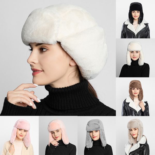 autumn winter faux fur thick plush warm women's hat wide earflap snow cap lei feng cap solid color soft hats high quality, Blue;gray
autumn winter faux fur thick plush warm women's hat wide earflap snow cap lei feng cap solid color soft hats high quality, Blue;gray