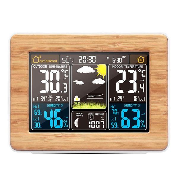 alarm clock digital watch temperature humidity sensor barometer forecast weather station electronic desk table clocks
alarm clock digital watch temperature humidity sensor barometer forecast weather station electronic desk table clocks