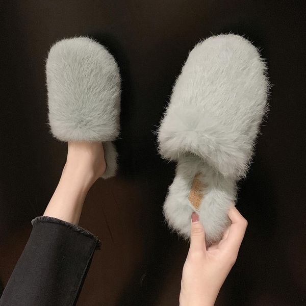 slippers women soft faux fur slides winter furry slippers casual fashion flock short plush non-slip warm flat, Black
slippers women soft faux fur slides winter furry slippers casual fashion flock short plush non-slip warm flat, Black