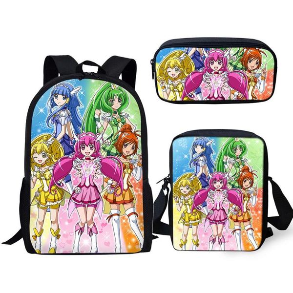 3pcs/set school backpack children girls rucksack cartoon smile precure bookbag baby kids student satchel mochila daypack 2020
3pcs/set school backpack children girls rucksack cartoon smile precure bookbag baby kids student satchel mochila daypack 2020
