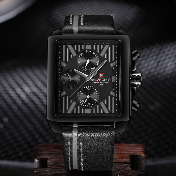 naviforce business men watches quartz watch man sport watches creative dial wrist watch rectangle relogio masculino, Slivery;brown
naviforce business men watches quartz watch man sport watches creative dial wrist watch rectangle relogio masculino, Slivery;brown