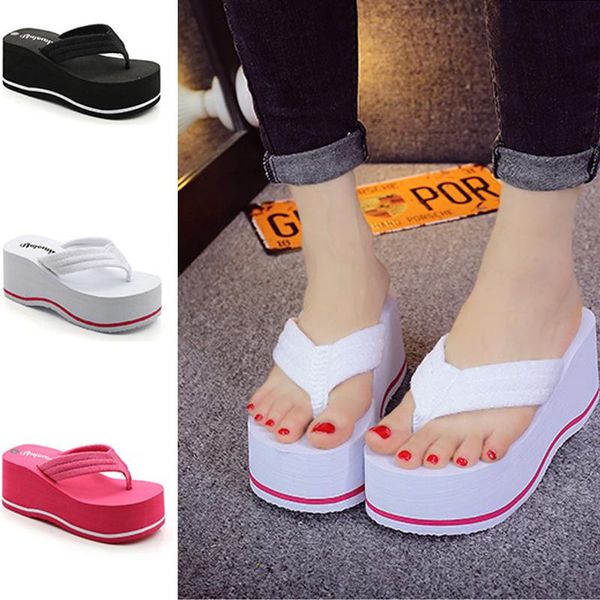 women fashion shoes summer bohemia beach sandals wedge platform thongs slippers flip flops for women platform slippers, Black
women fashion shoes summer bohemia beach sandals wedge platform thongs slippers flip flops for women platform slippers, Black