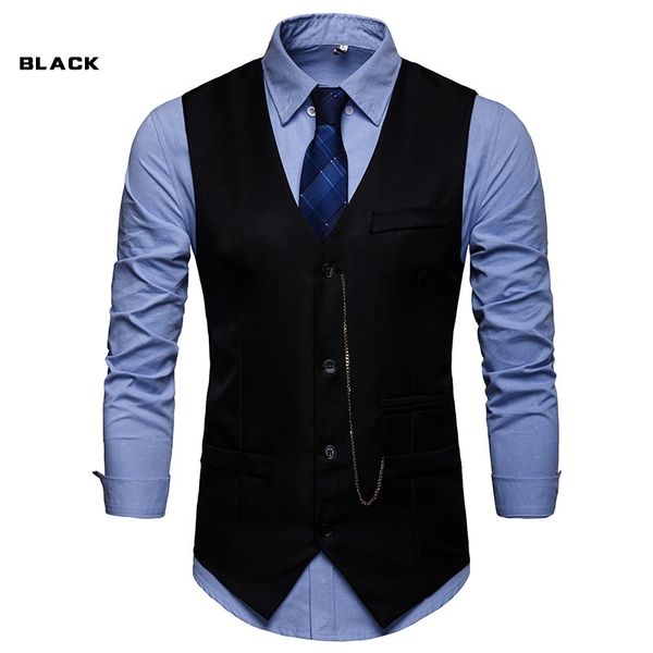 zogaa men blazer vests jacket slim fit suit vest male casual sleeveless waistcoat gilet homme formal business jacket vest 2019, Black;white
zogaa men blazer vests jacket slim fit suit vest male casual sleeveless waistcoat gilet homme formal business jacket vest 2019, Black;white