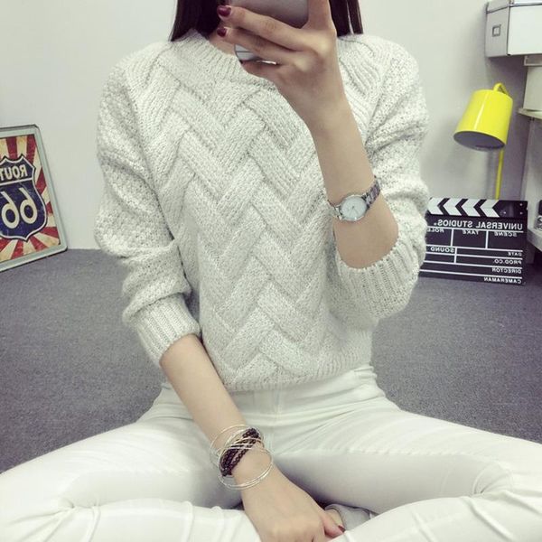 winter o-neck women's sweater female mohair knitted thick warm twisted pullover casual solid long sleeve jumper, White;black
winter o-neck women's sweater female mohair knitted thick warm twisted pullover casual solid long sleeve jumper, White;black