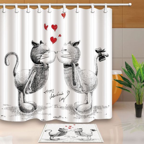 shower curtains sketch cats love bath screens home decor polyester fabric waterproof and mildew proof with 12 hooks
shower curtains sketch cats love bath screens home decor polyester fabric waterproof and mildew proof with 12 hooks