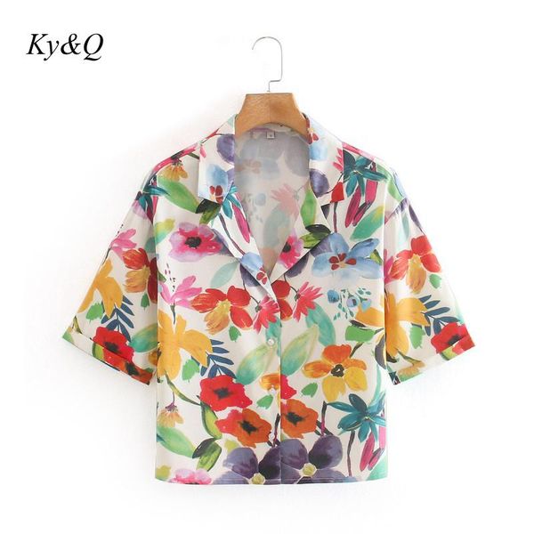 brand designer beach party short sleeve shirt 2020 summer women boho fashion clothing floral lapel loose short sleeve blouse, White
brand designer beach party short sleeve shirt 2020 summer women boho fashion clothing floral lapel loose short sleeve blouse, White