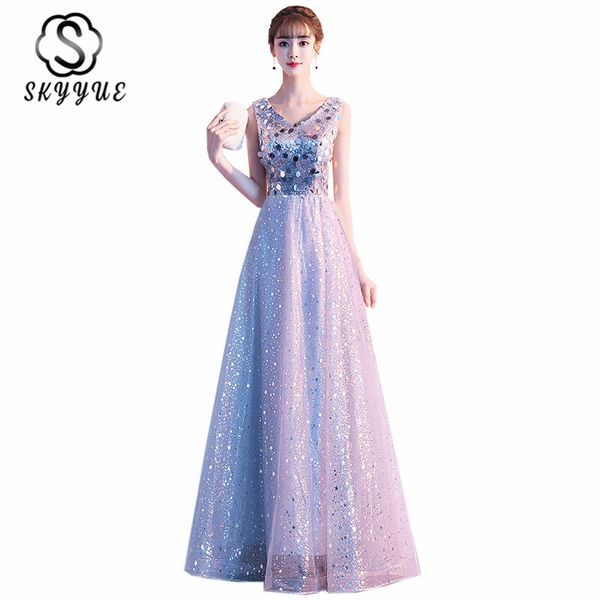 sparkling evening dress skyyue er273 sequins v-neck sleeveless evening gown long zipper formal dresses 2020 vestidos de fiesta, White;black
sparkling evening dress skyyue er273 sequins v-neck sleeveless evening gown long zipper formal dresses 2020 vestidos de fiesta, White;black