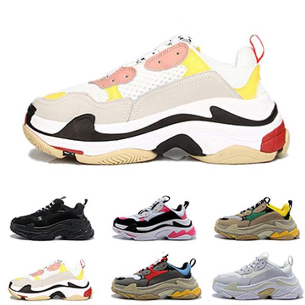 2018 luxury designer paris 17fw triple s casual dad sneakers mens women beige yellow fashion sports trainers shoes size 36-45
2018 luxury designer paris 17fw triple s casual dad sneakers mens women beige yellow fashion sports trainers shoes size 36-45