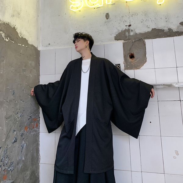 japanese men woman harajuku gothic wide sleeve kimono long trench coat windbreaker chaqueta streetwear punk hip hop blusas loose, Tan;black
japanese men woman harajuku gothic wide sleeve kimono long trench coat windbreaker chaqueta streetwear punk hip hop blusas loose, Tan;black