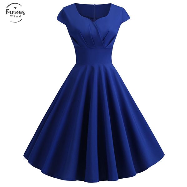 blue casual summer dress women short sleeve hepburn 50s 60s vintage elegant swing party dresses plus size slim vestidos 6 colors, Black;gray
blue casual summer dress women short sleeve hepburn 50s 60s vintage elegant swing party dresses plus size slim vestidos 6 colors, Black;gray