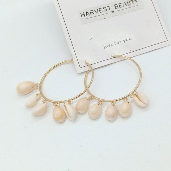 hoop earring for women ear jewelry fashion metal circle earrings accessories sweet shell round earring gold color hoops earing, Golden;silver
hoop earring for women ear jewelry fashion metal circle earrings accessories sweet shell round earring gold color hoops earing, Golden;silver