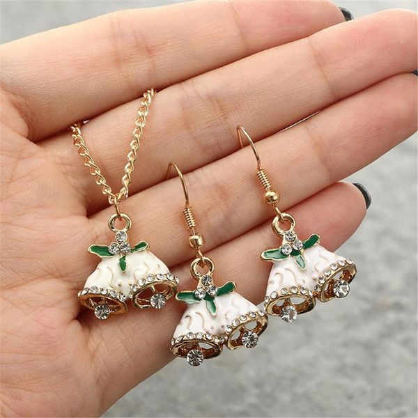 christmas fashion jewelry earrings for ladies ornaments earrings delicate drop oil alloy white bell choker set bijoux, Silver
christmas fashion jewelry earrings for ladies ornaments earrings delicate drop oil alloy white bell choker set bijoux, Silver