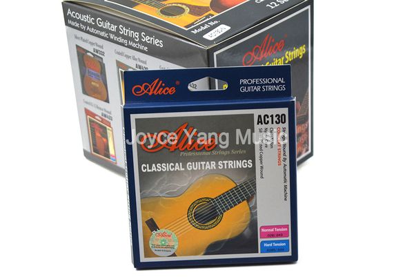 12 sets of alice ac130 classical guitar strings clear nylon silver-plated copper alloy wound 1st-6th strings wholesale
12 sets of alice ac130 classical guitar strings clear nylon silver-plated copper alloy wound 1st-6th strings wholesale