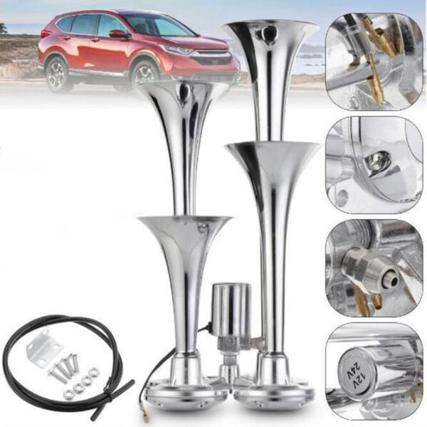 cart heavy duty truck big truck all silver horn four-tube zinc alloy electrically controlled air horn
cart heavy duty truck big truck all silver horn four-tube zinc alloy electrically controlled air horn