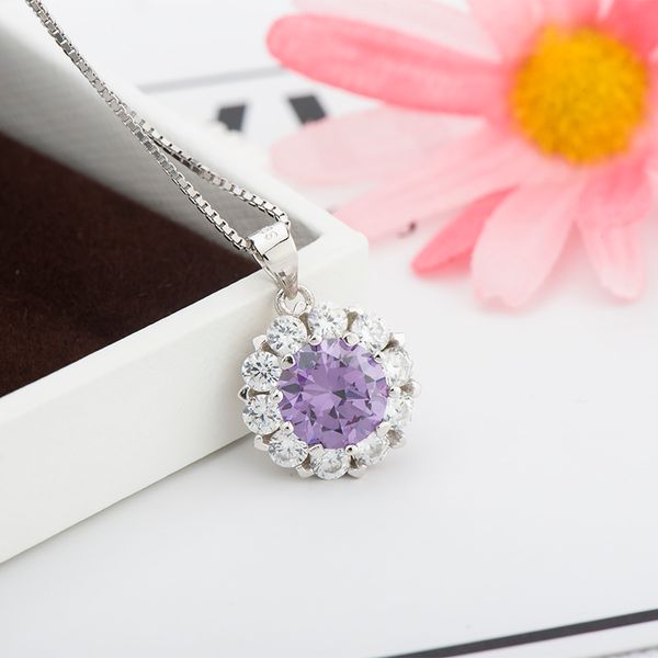 sterling silver sunflower pendant necklace zircon diamond jewelry pendant for women 18k white gold plated with box, Blue;slivery
sterling silver sunflower pendant necklace zircon diamond jewelry pendant for women 18k white gold plated with box, Blue;slivery